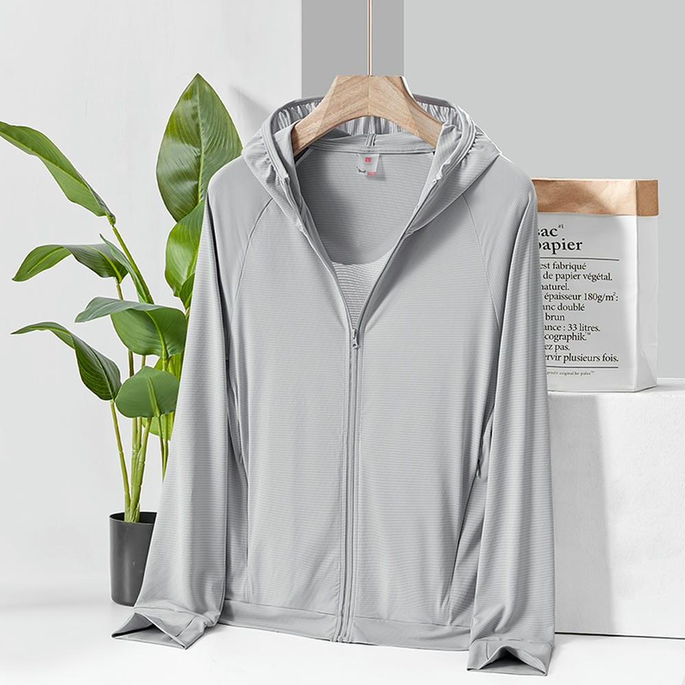 夏季冰絲平紋針織布女款防曬衣